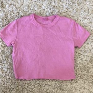 Hot Pink brandy Melville shirt